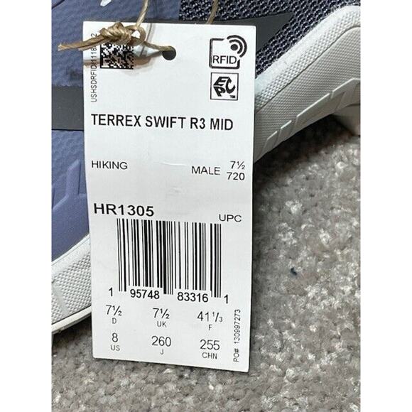 Adidas Terrex Swift R3 Mid Gore-Tex Hiking Shoes Mens 8 Gorpcore Outdoors Black - Picture 8 of 8